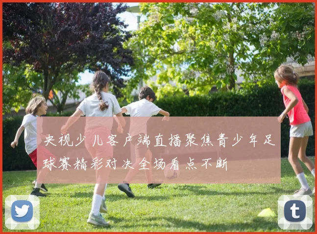 央视少儿客户端直播聚焦青少年足球赛精彩对决全场看点不断